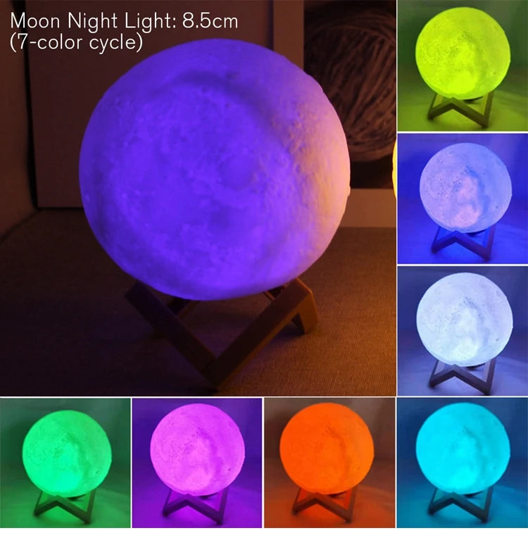 Lampada Luna 3D Smart-Luce Notturna e d'atmosfera